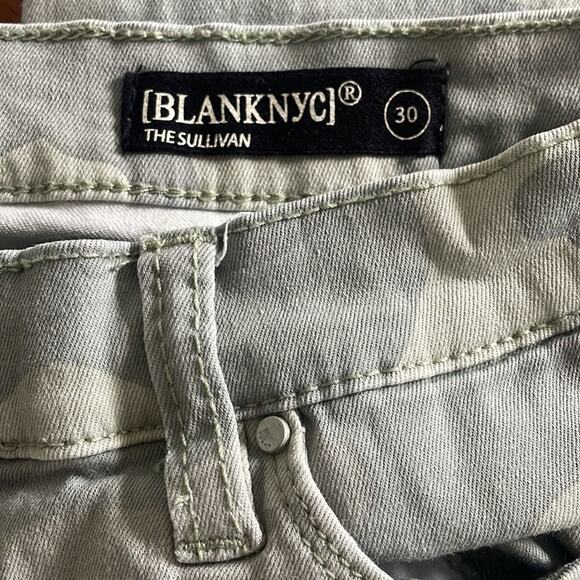 BlankNYC The Sullivan Light Green Camo Printed Pants Jeans Stretchy Y2K - Picture 2 of 6